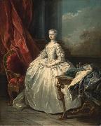 Charles Amedee Philippe Van Loo Portrait of Queen Marie Leczinska Sweden oil painting artist